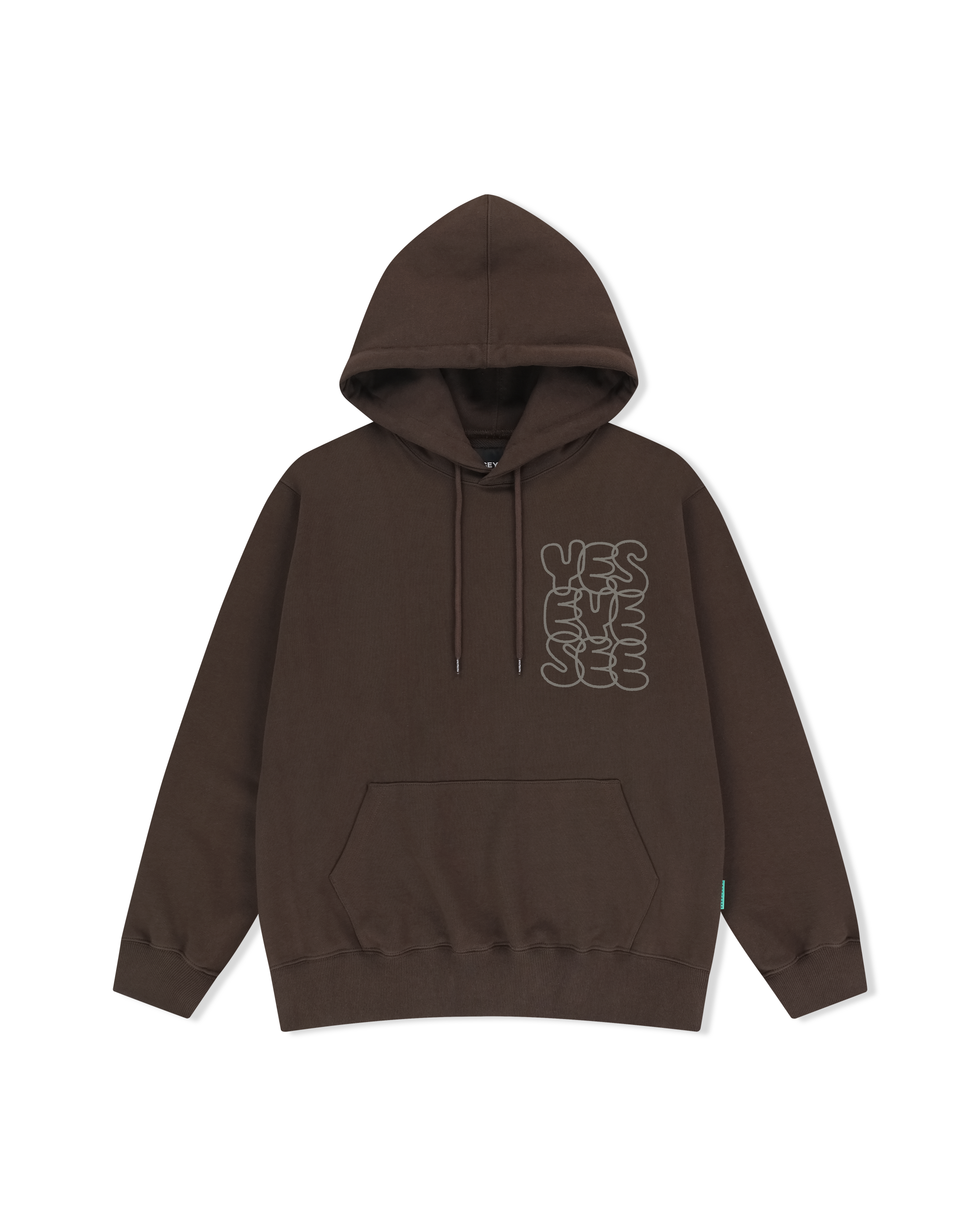yeseyesee - C-Logo Hoodie (Dark Brown) product image 1 | TRAB K-Fashion Australia