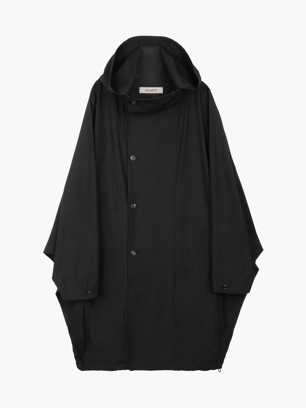 Jiyong Kim - Draped Coat (Black) product image 7 | TRAB K-Fashion Australia
