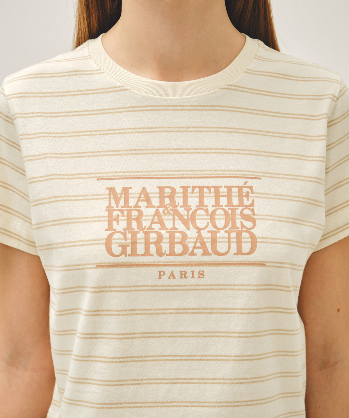 Marithe & Francois Girbaud - Classic Logo Crop Tee (Ivory) product image 4 | TRAB K-Fashion Australia