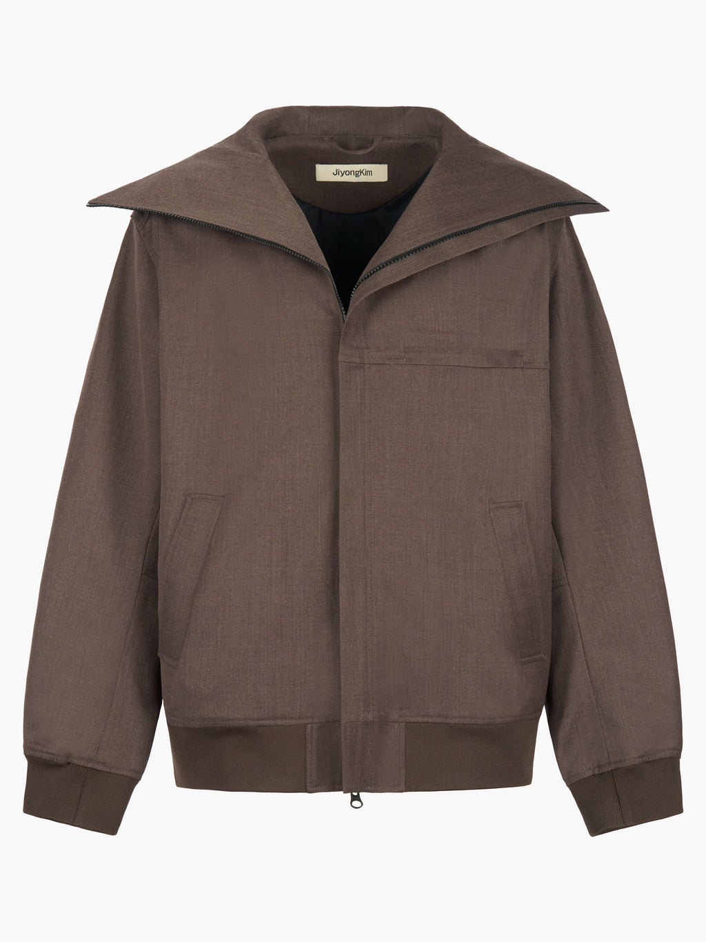 Jiyong Kim - Hooded Zip-Up Jacket (Brown) product image 5 | TRAB K-Fashion Australia