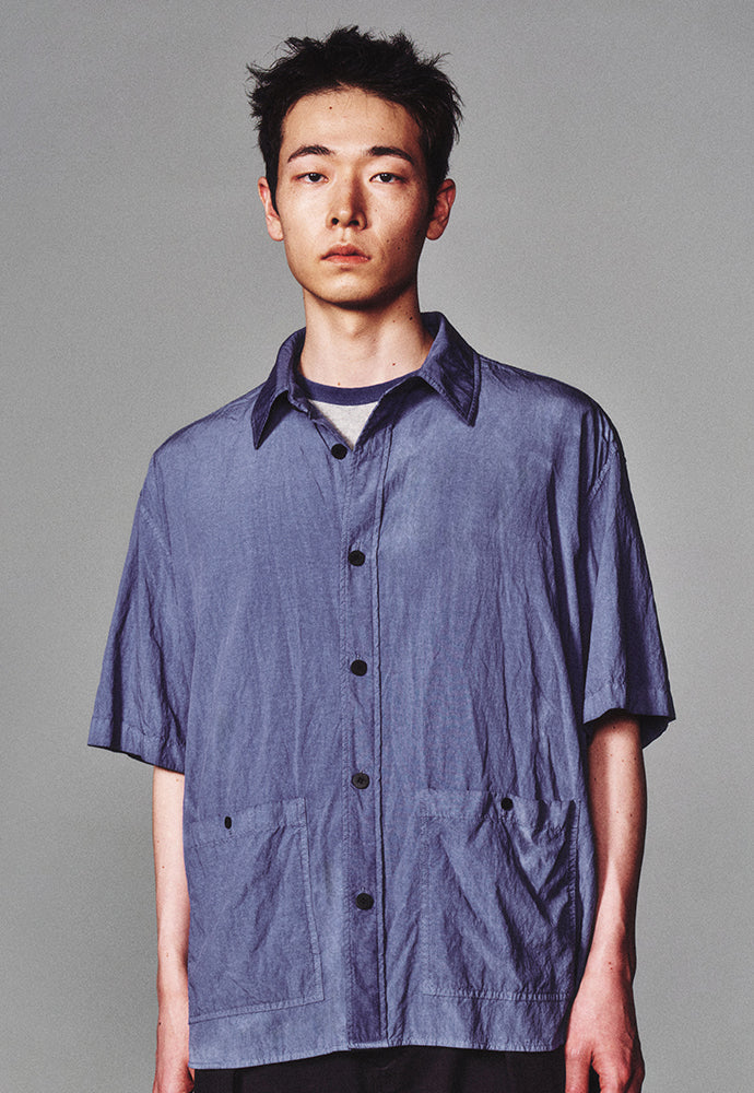 Art if acts - Garment Dyed Two Pocket Half Shirt (French Blue) product image 6 | TRAB K-Fashion Australia