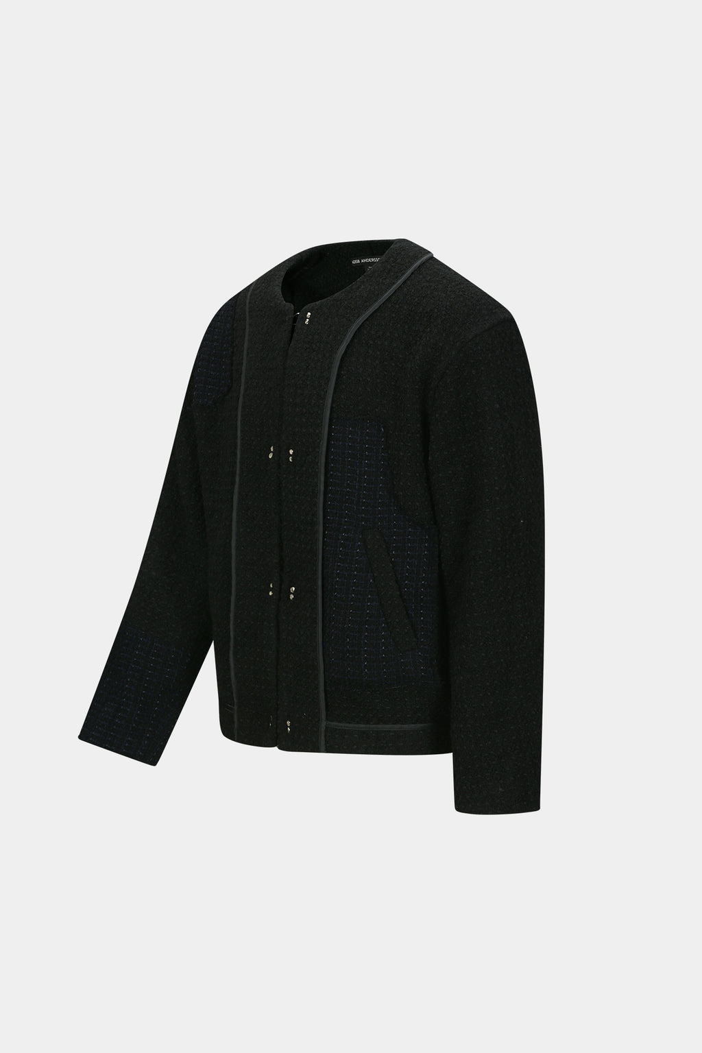 Andersson Bell - Unisex Inside Out Tweed Cardigan (Black) product image 9 | TRAB K-Fashion Australia