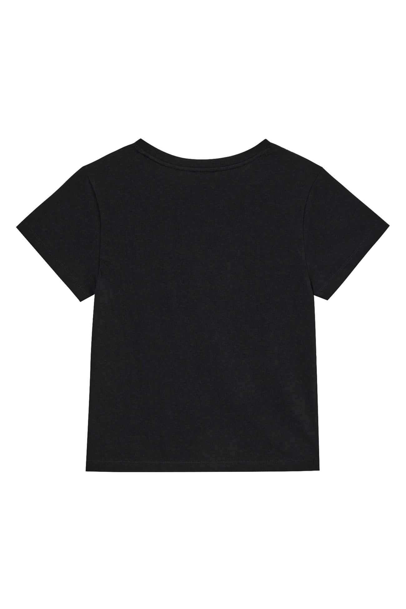 Deinet - Logo Embroidery Slimsized T-Shirt (Black) product image 2 | TRAB K-Fashion Australia