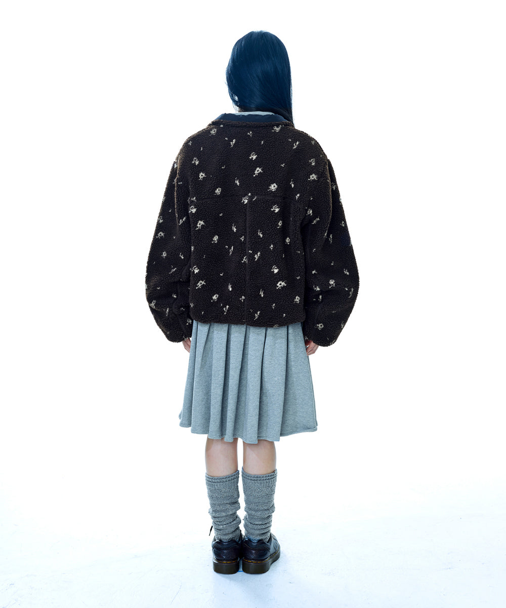 Coyseio - Petal Reversible Fleece Jacket (Brown) product image 17 | TRAB K-Fashion Australia