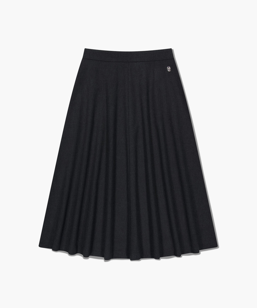 Marithe & Francois Girbaud - Long Flare Skirt (Charcoal) product image 6 | TRAB K-Fashion Australia