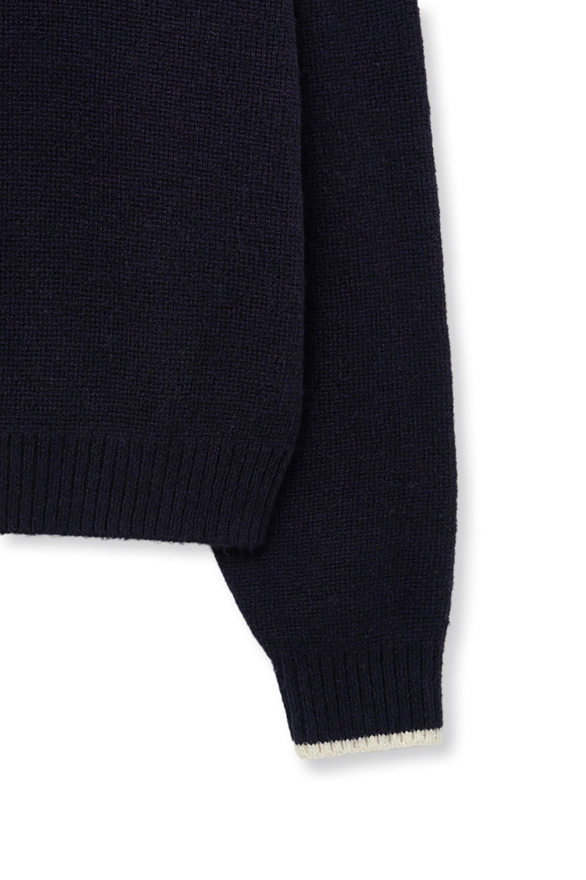 Matin Kim - Back Logo Collar Knit Top (Dark Navy) product image 5 | TRAB K-Fashion Australia