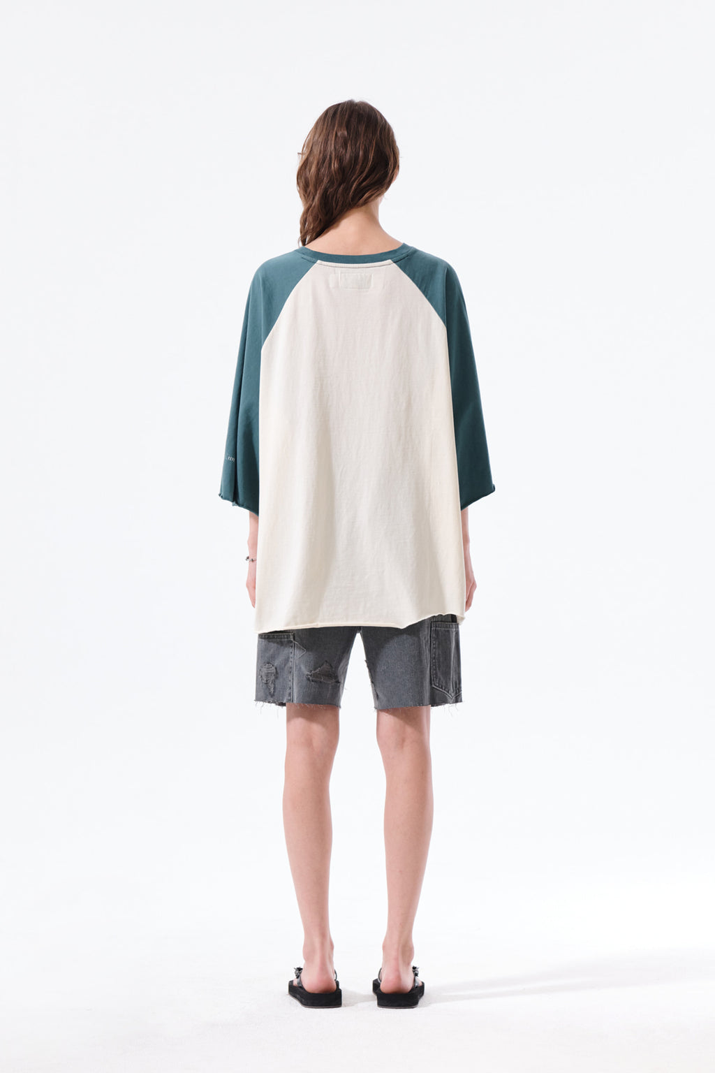 Matin Kim - Raw Edge Raglan Top (Cream) product image 8 | TRAB K-Fashion Australia