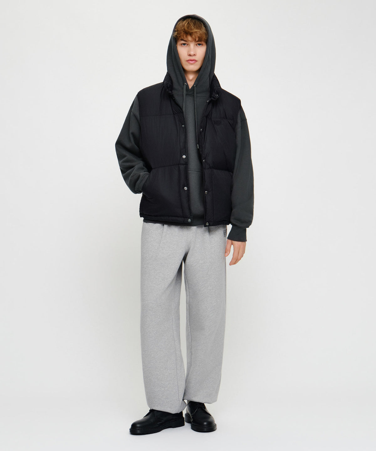 Marithe & Francois Girbaud - High Neck Down Vest (Black) product image 4 | TRAB K-Fashion Australia