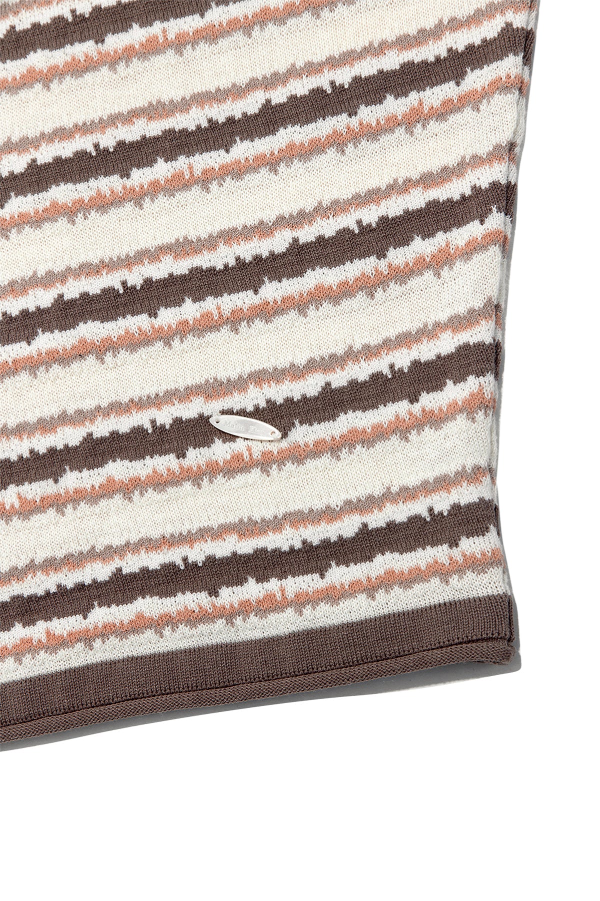 Matin Kim - Multi Stripe Sleeveless Knit Top (Brown) product image 4 | TRAB K-Fashion Australia