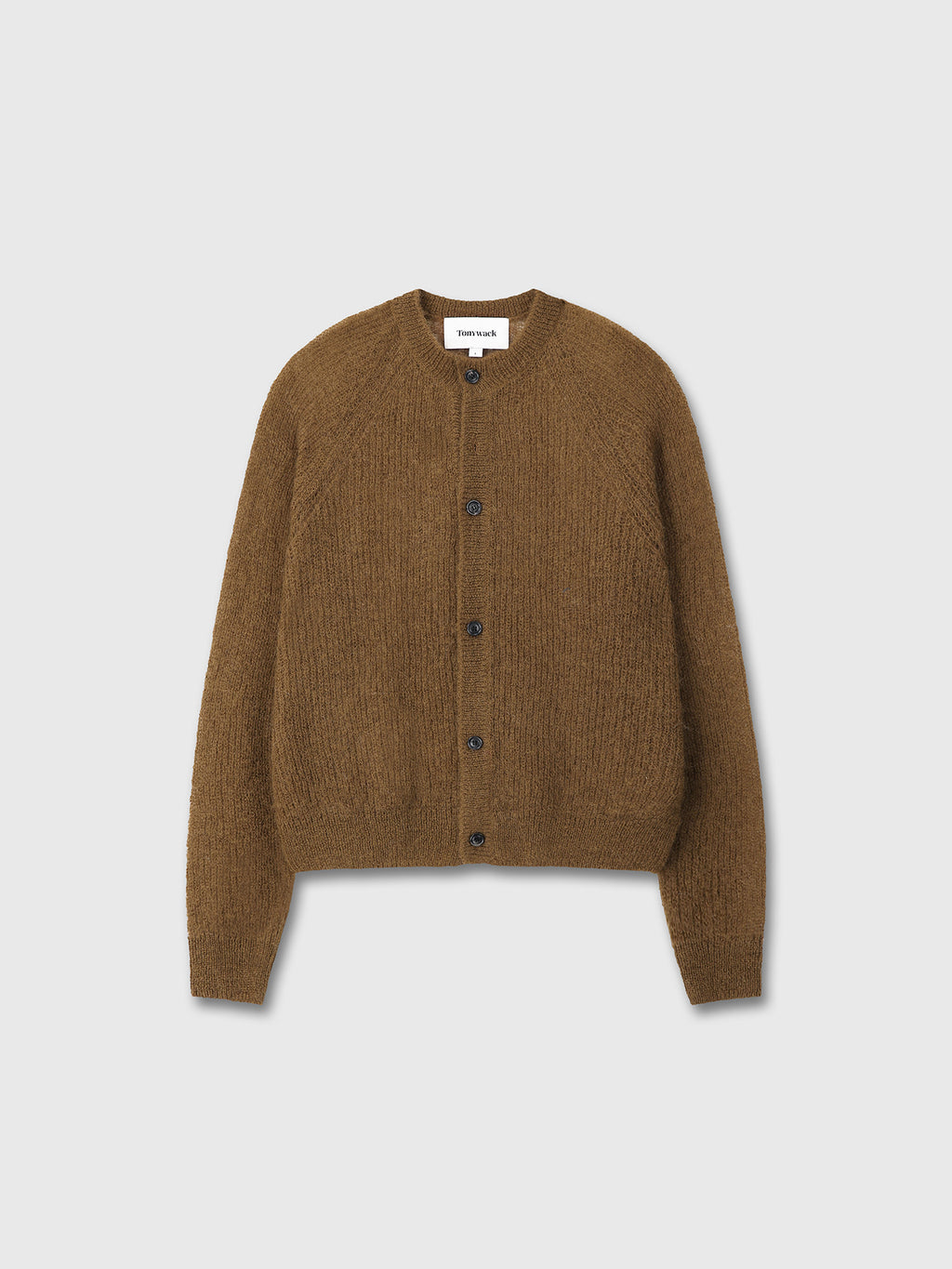 Tonywack - Wool And Mohair Ribbed Mesh Cardigan (Camel) product image 10 | TRAB K-Fashion Australia