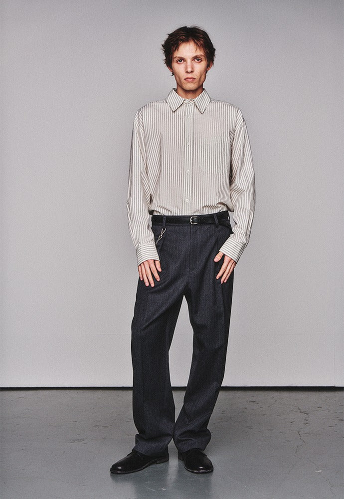 Art if acts - Stripe Shirt (Ivory) product image 1 | TRAB K-Fashion Australia