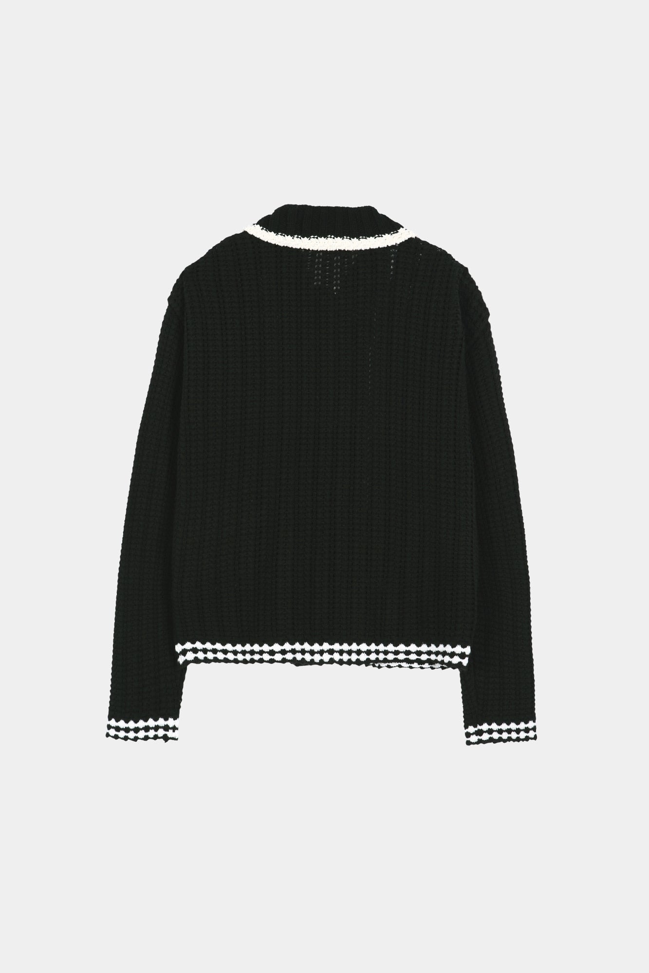 Andersson Bell - Unisex New Fantasia Collar Cardigan (Black) product image 10 | TRAB K-Fashion Australia