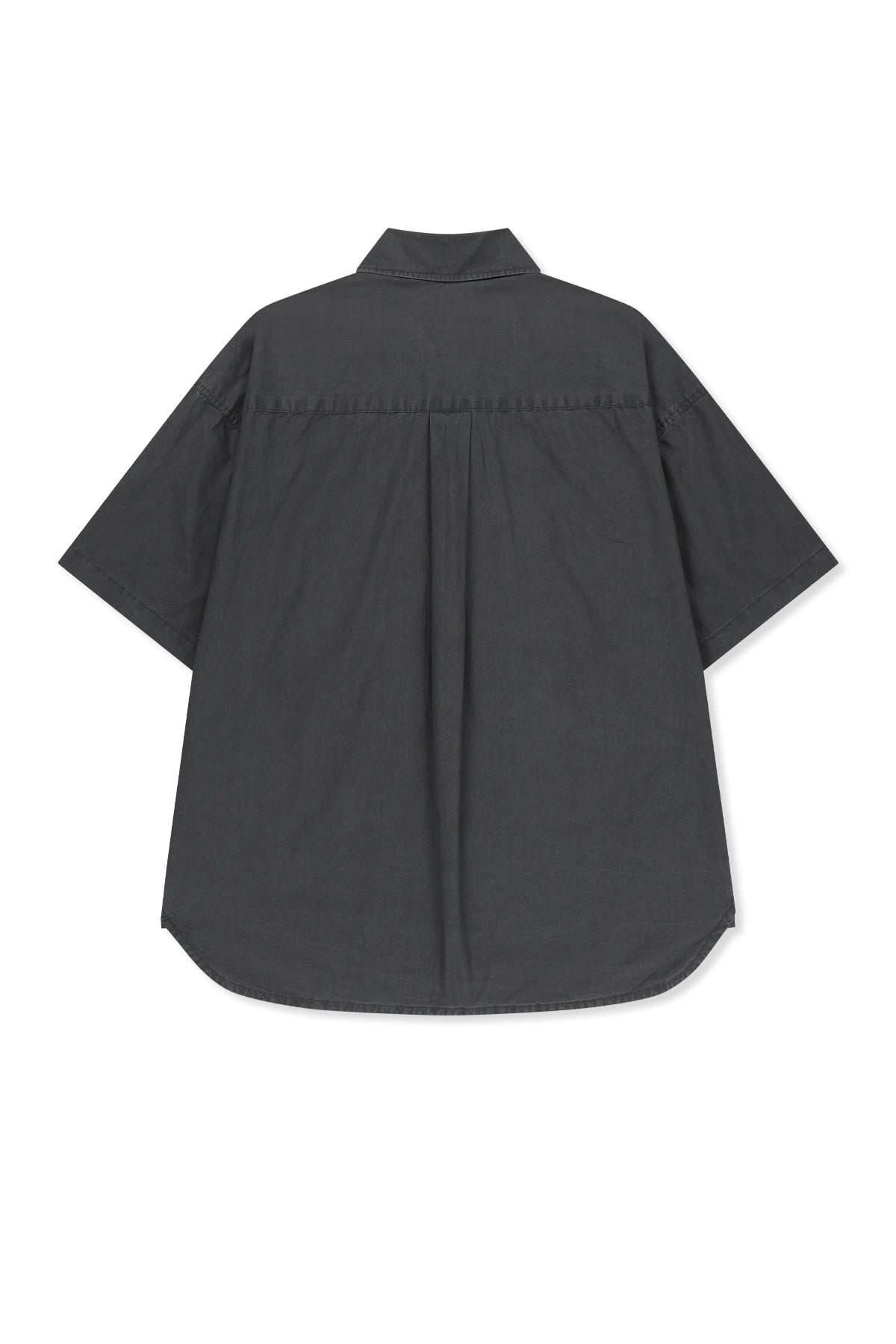 Matin Kim - Half Sleeve Pocket Shirt (Charcoal) product image 2 | TRAB K-Fashion Australia