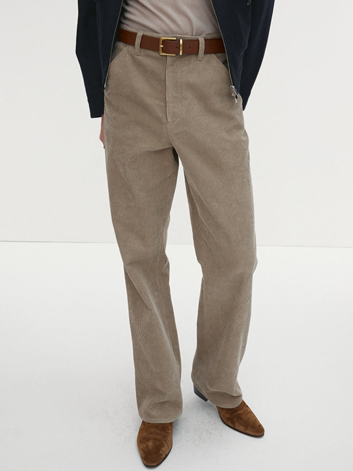 Tonywack - Corduroy Flared Pants (Pale Beige) product image 6 | TRAB K-Fashion Australia