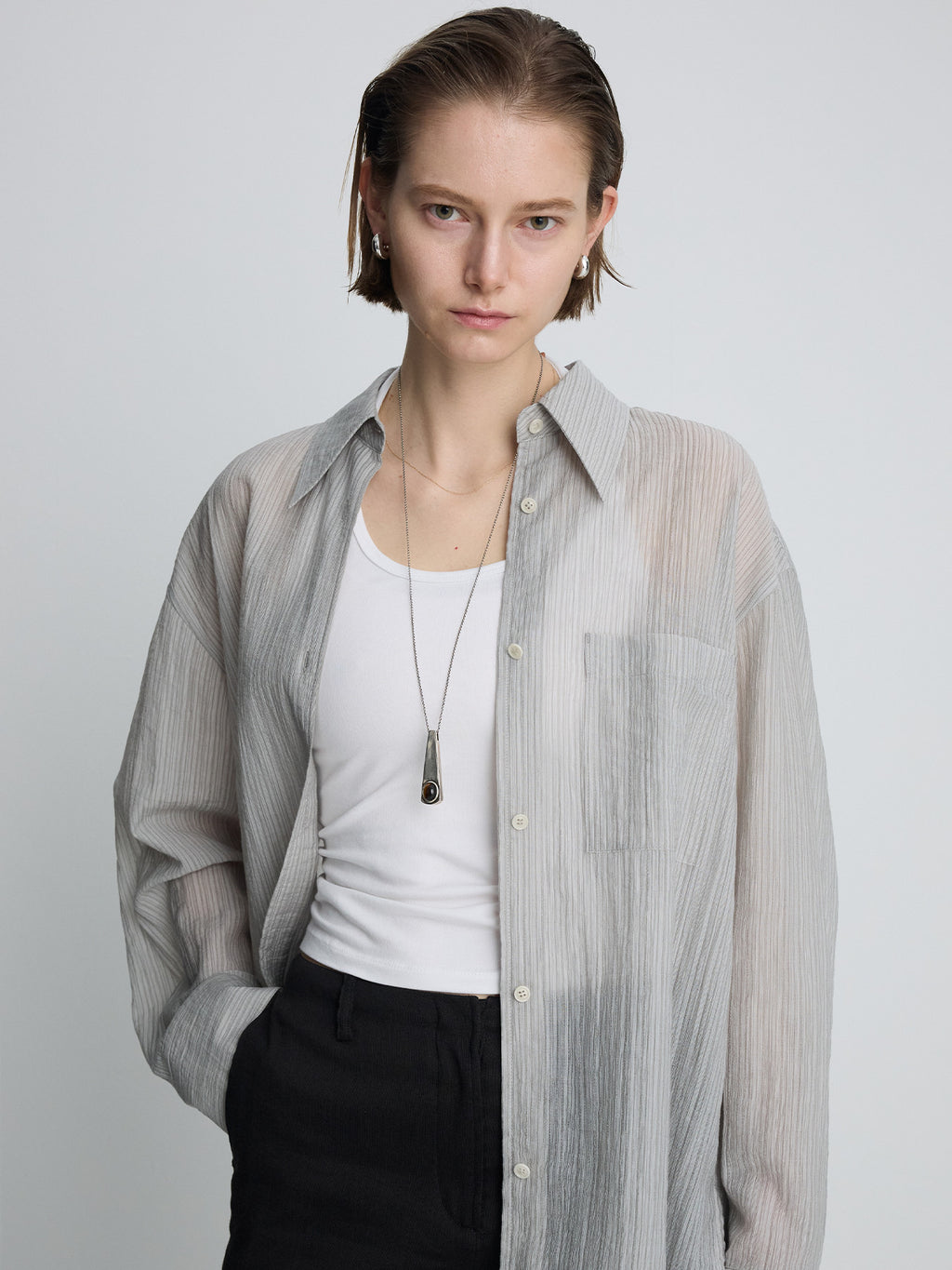 Tonywack - Linen Relaxed Maxi Skirt (Vintage Carbon) product image 3 | TRAB K-Fashion Australia