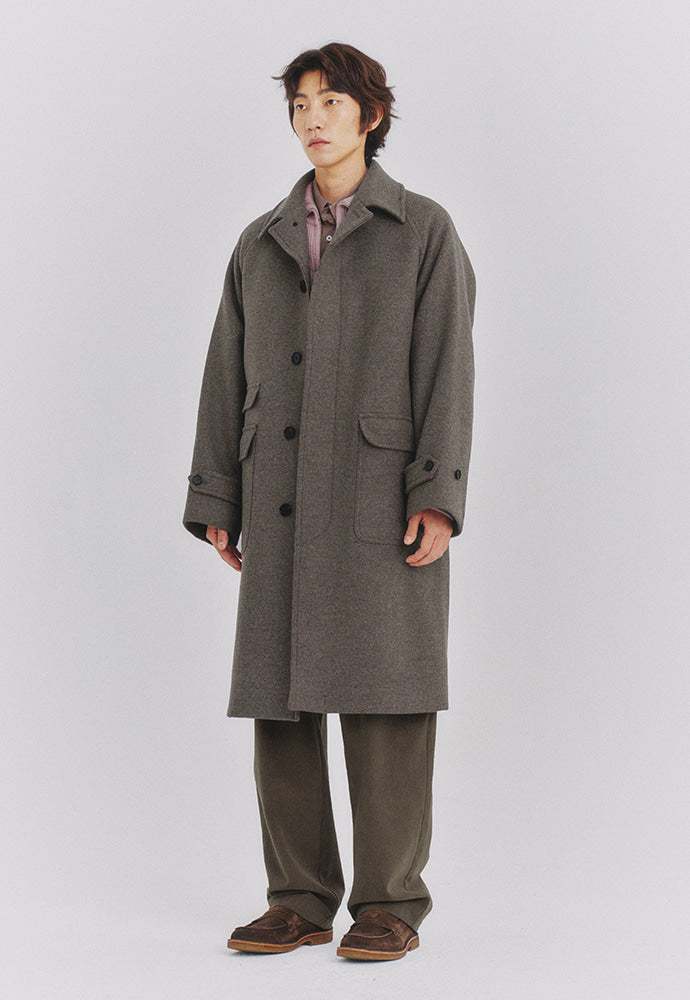 Art if acts - Balmacaan Coat (Twill Brown) product image 5 | TRAB K-Fashion Australia