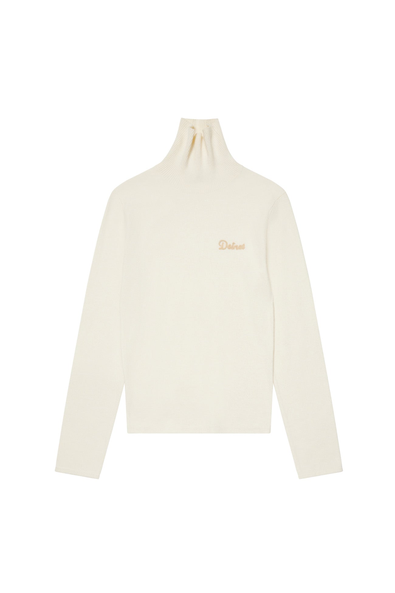 Deinet - Turtleneck Slim Knit Top (Cream) product image 1 | TRAB K-Fashion Australia
