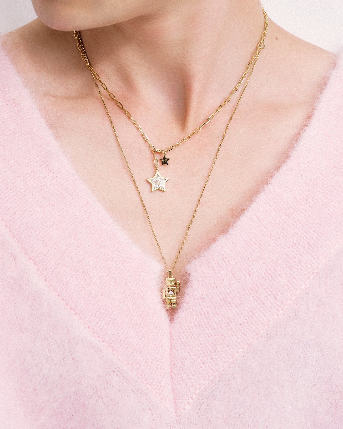 Numbering - Robot Pendant Necklace #5774 product image 4 | TRAB K-Fashion Australia