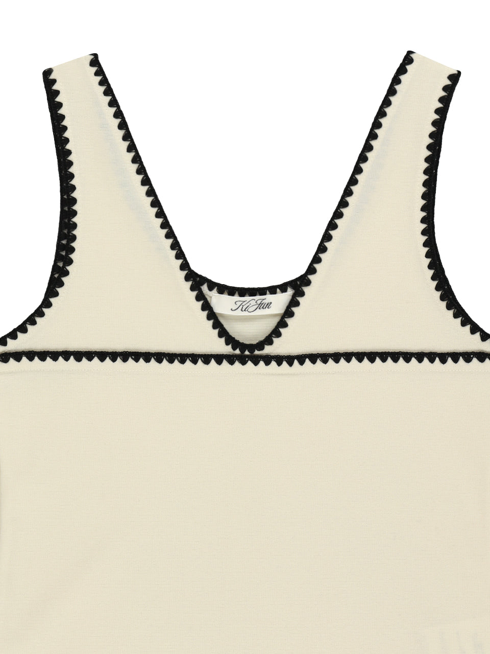 Kijun - [Ships 29 June] Scallop Stitch Sleeveless (Ivory) product image 8 | TRAB K-Fashion Australia