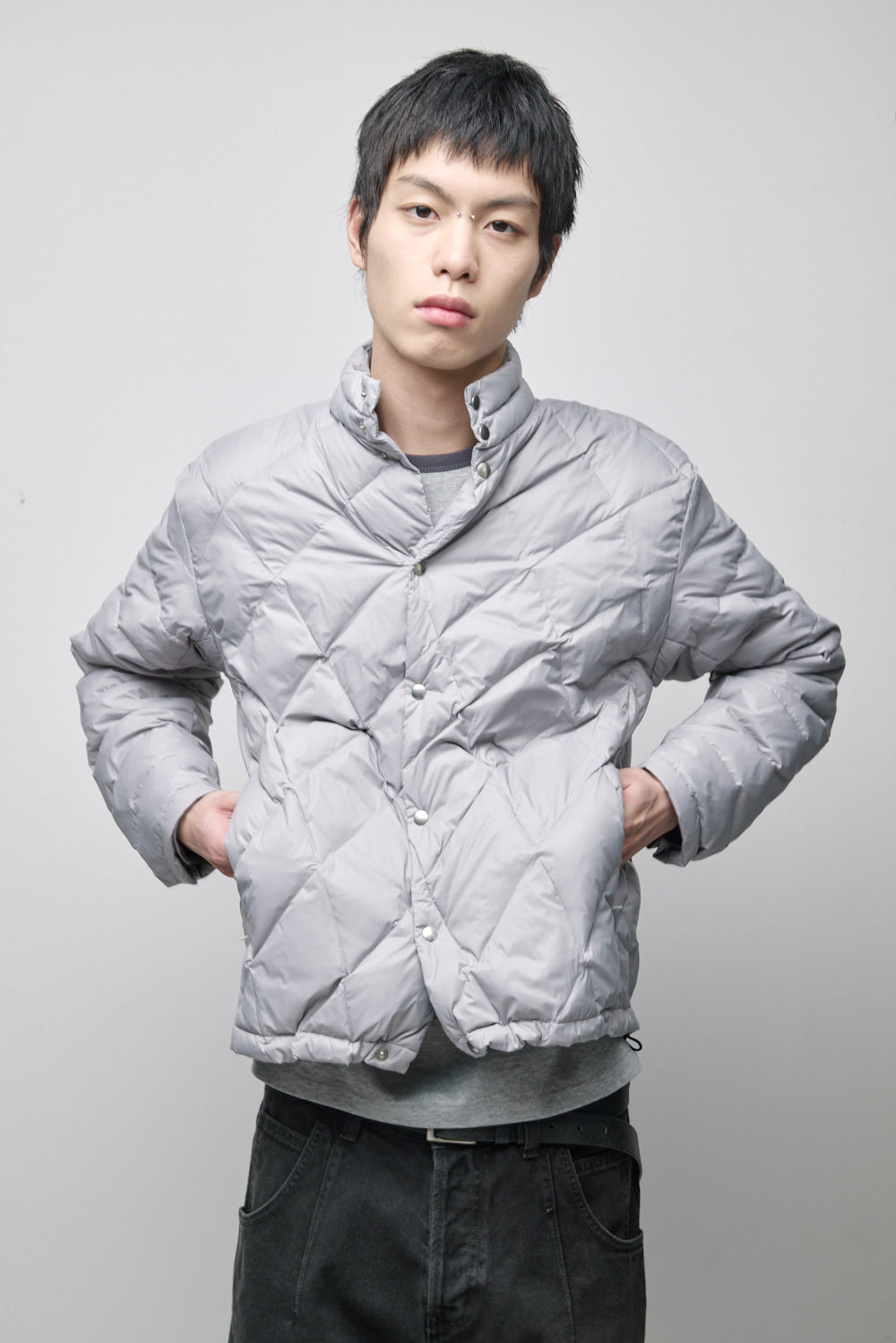 Hatchingroom - Paral Goose Down Puffer Jacket Light (Grey) product image 17 | TRAB K-Fashion Australia