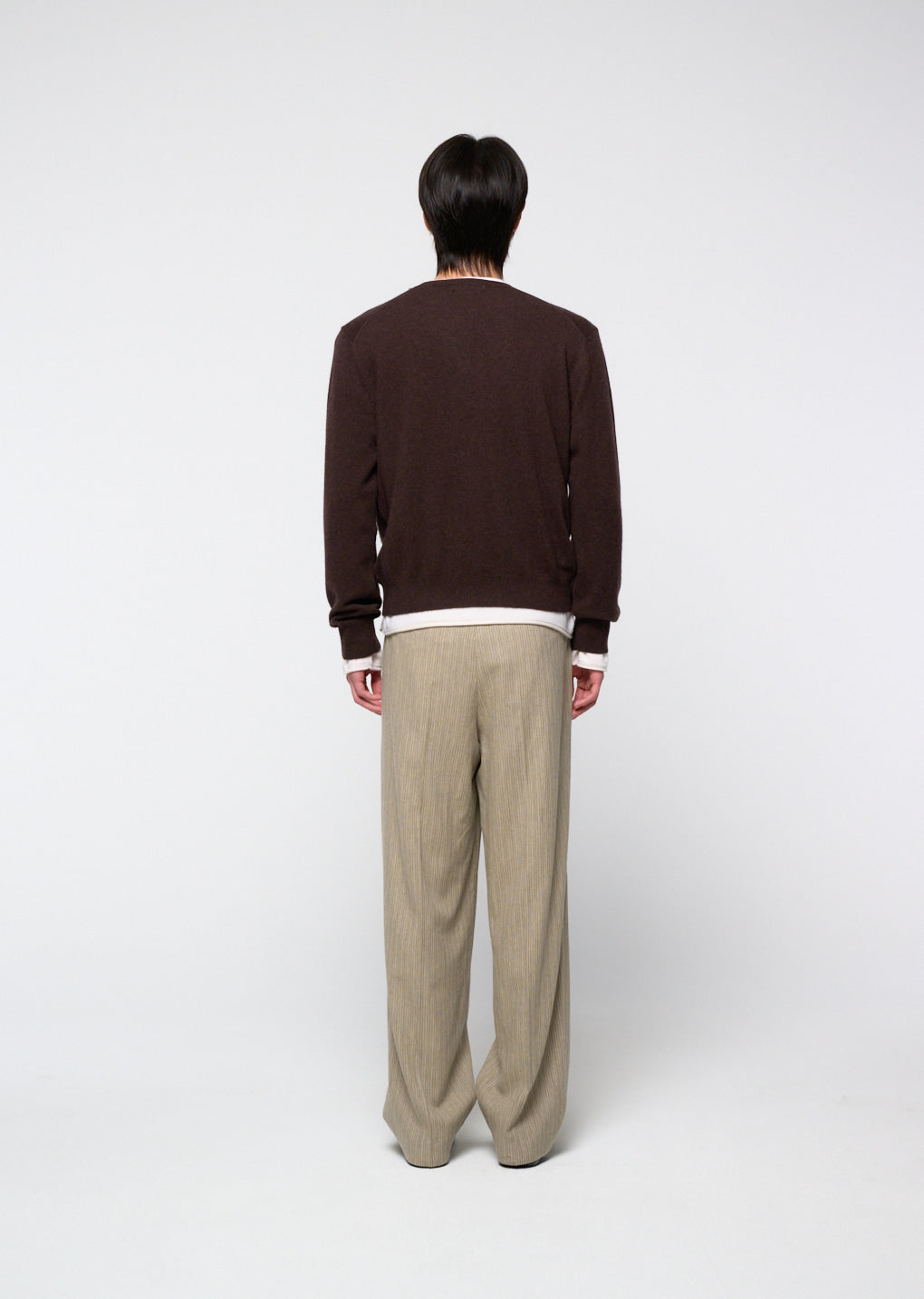 Amomento - Cashmere Crewneck Knit (Brown) product image 4 | TRAB K-Fashion Australia