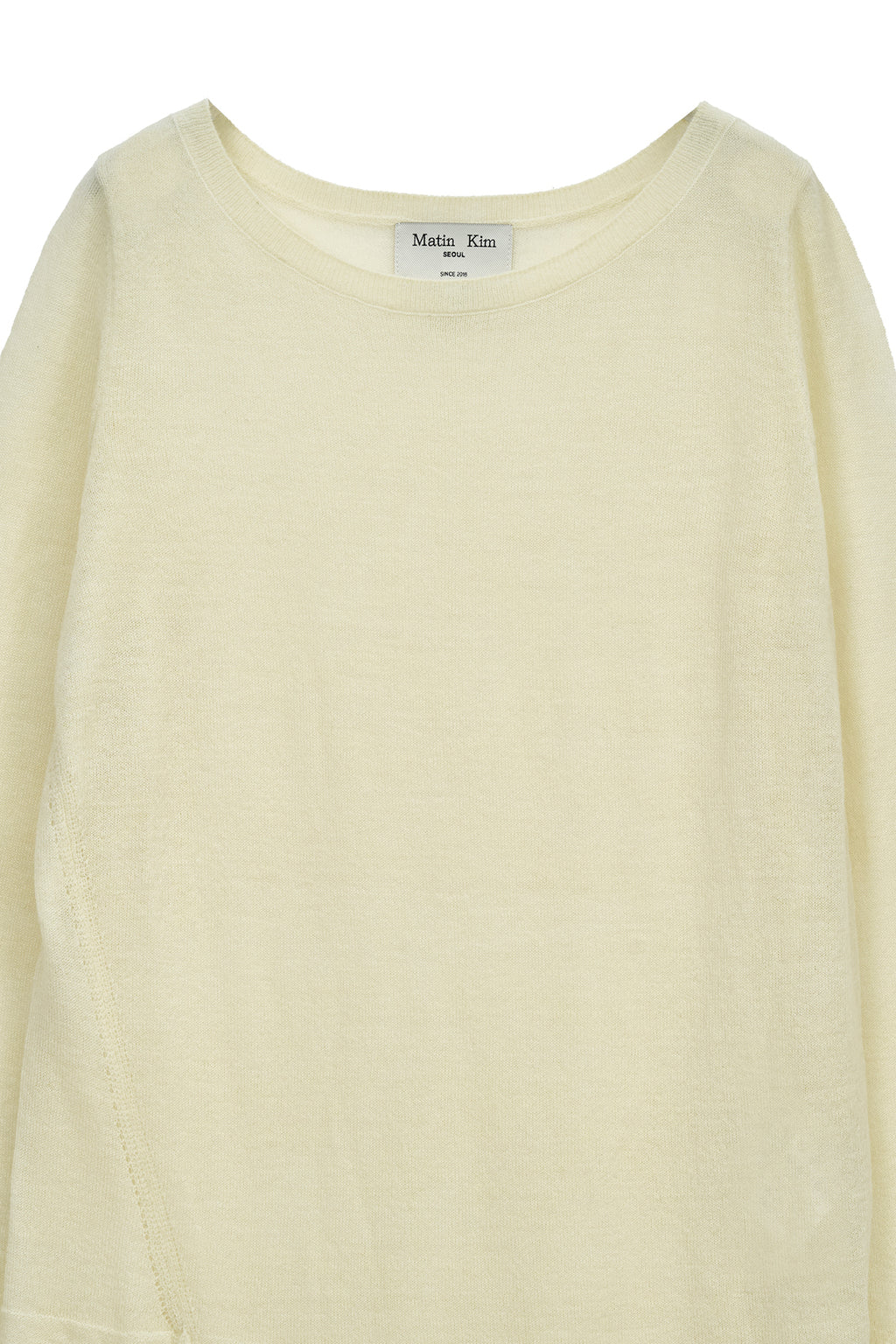 Matin Kim - Mohair Layered Knit Pullover (Light Yellow) product image 6 | TRAB K-Fashion Australia