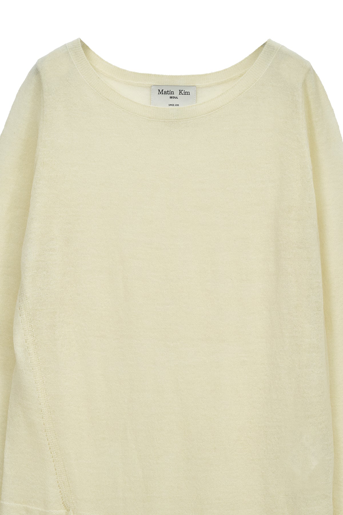 Matin Kim - Mohair Layered Knit Pullover (Light Yellow) product image 6 | TRAB K-Fashion Australia