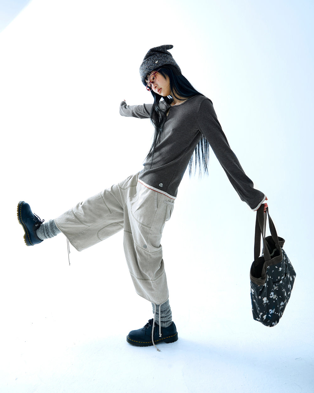 Coyseio - Oxford Zigzag Pants (Beige) product image 6 | TRAB K-Fashion Australia