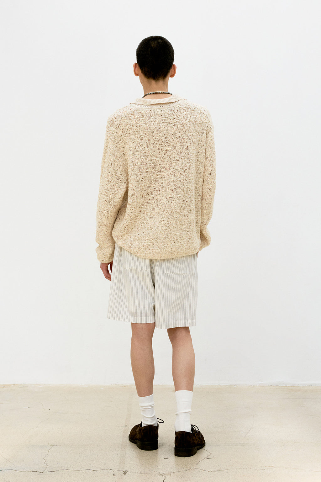 Coor - Crochet Collar Knit (Natural) product image 4 | TRAB K-Fashion Australia