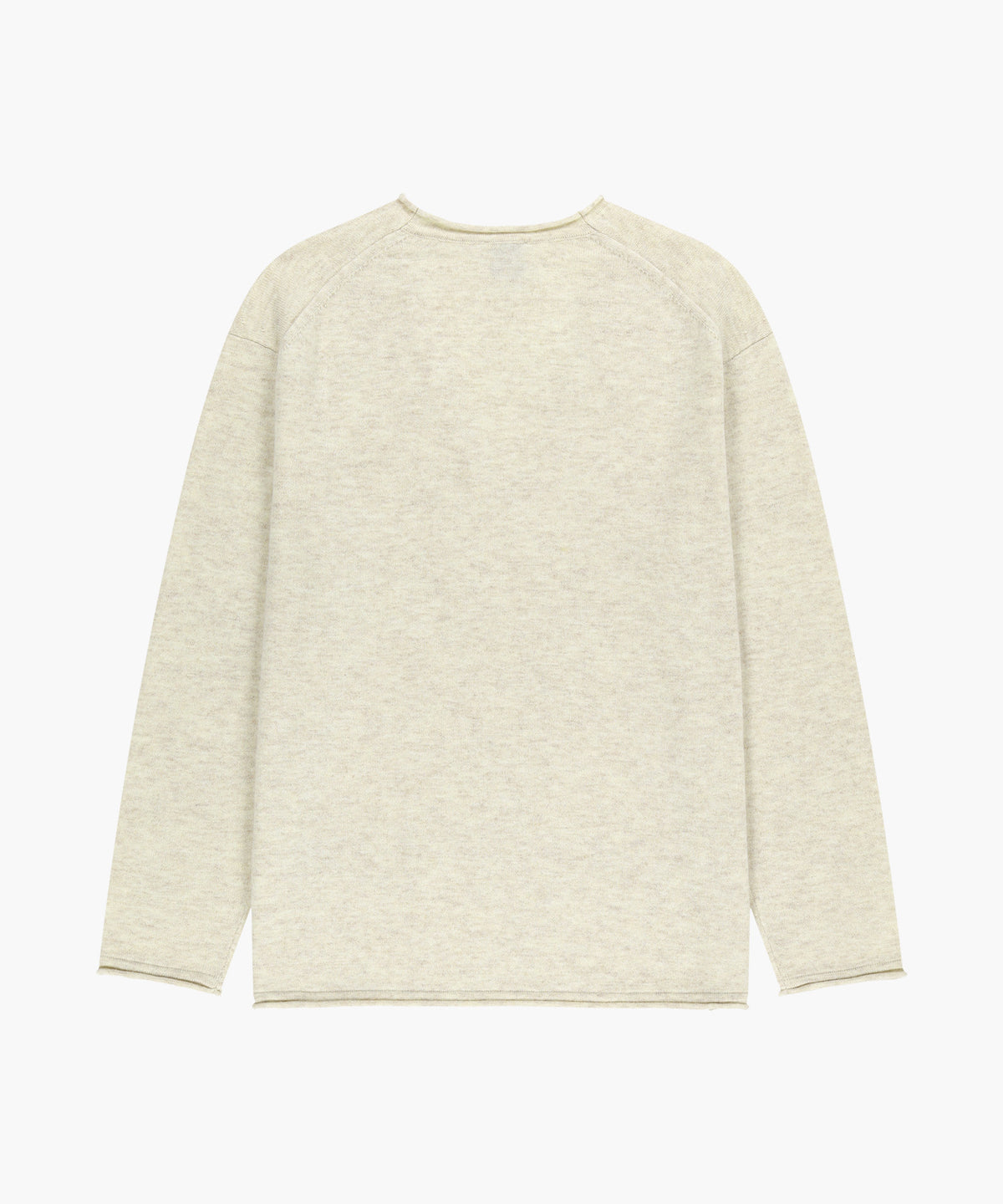 Marithe & Francois Girbaud - Deep V-neck Oversized Knit (Oatmeal) product image 2 | TRAB K-Fashion Australia