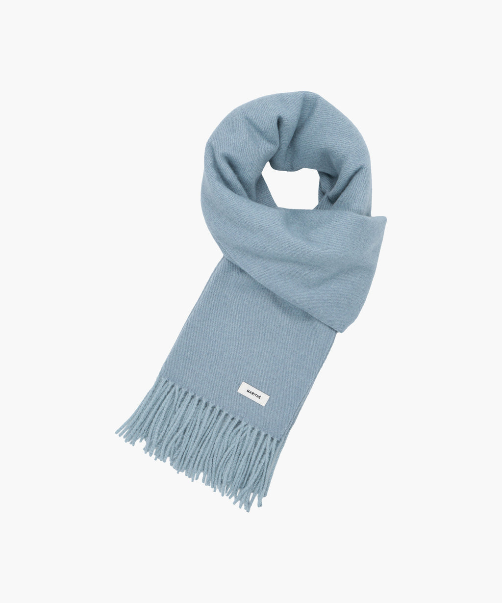 Marithe & Francois Girbaud - Regular Logo Muffler & Glove Set (Light Blue) product image 2 | TRAB K-Fashion Australia