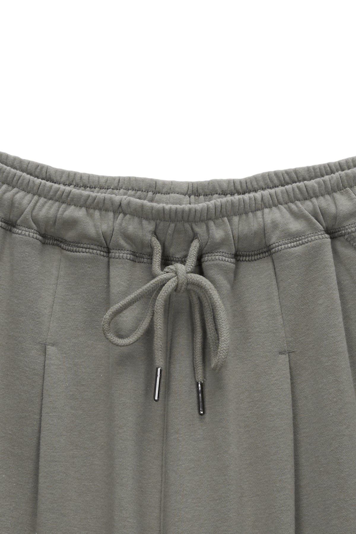 Matin Kim - Stitch Label Half Sweatshorts (Khaki) product image 3 | TRAB K-Fashion Australia
