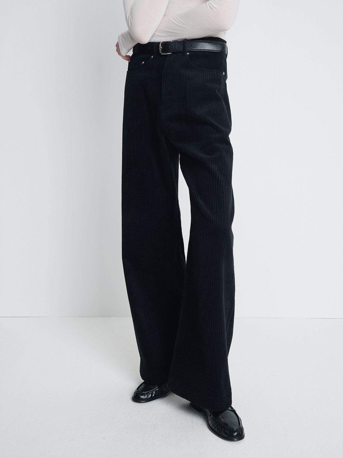 Tonywack - Wide-Leg Corduroy Pants (Midnight) product image 4 | TRAB K-Fashion Australia