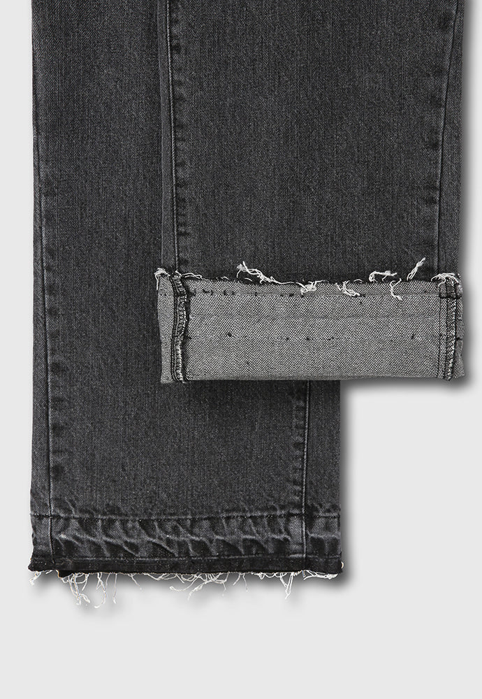 Tonywack - Flared Reconstructed Denim Jeans (Washed Black) product image 15 | TRAB K-Fashion Australia