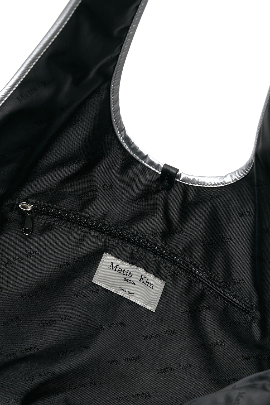 Matin Kim - Matin Logo Quilting Ecobag (Silver) product image 4 | TRAB K-Fashion Australia