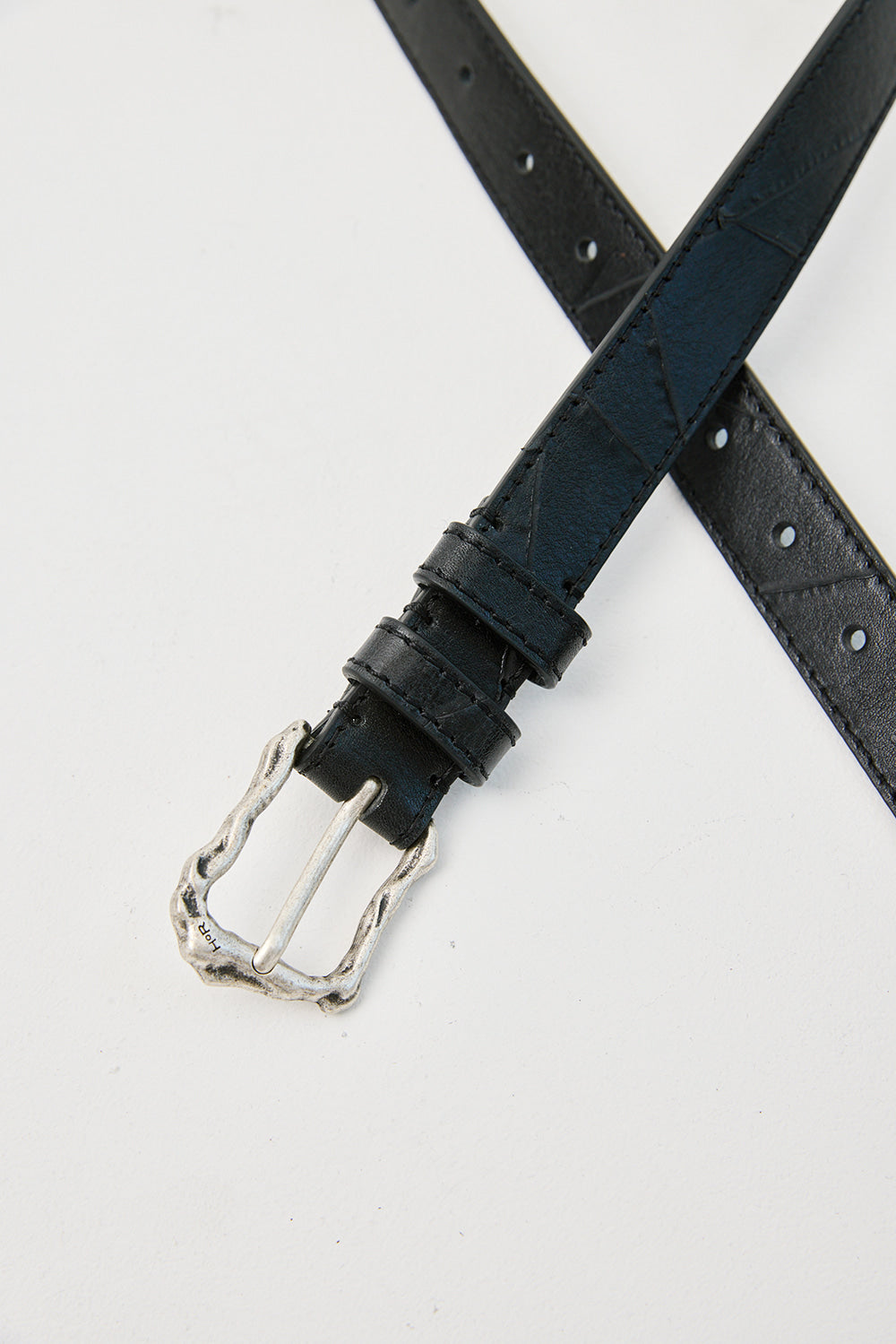 Hatchingroom - Rock Buckle Belt Slash (Black) product image 4 | TRAB K-Fashion Australia