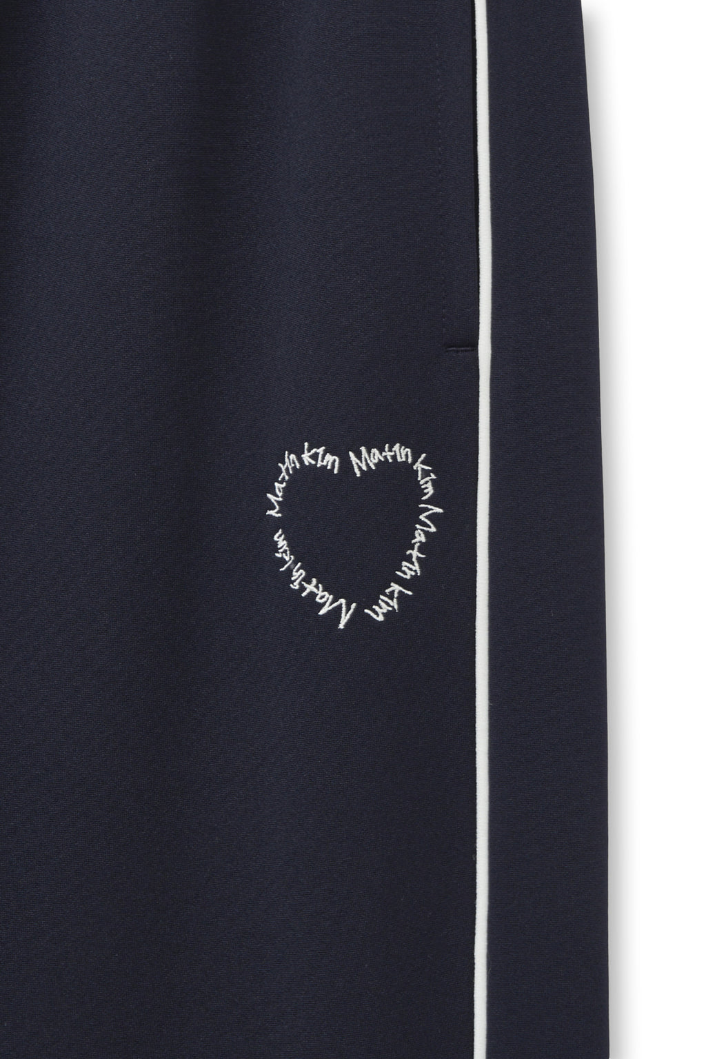 Matin Kim - Heart Logo Track Pants (Navy) product image 4 | TRAB K-Fashion Australia