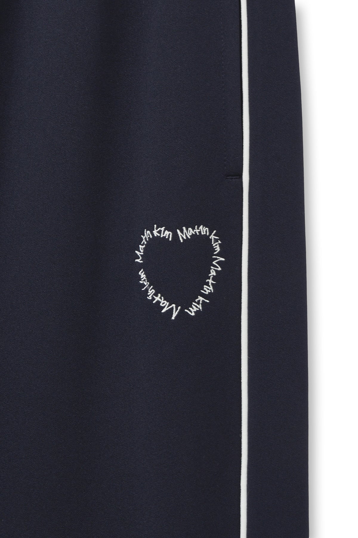 Matin Kim - Heart Logo Track Pants (Navy) product image 4 | TRAB K-Fashion Australia