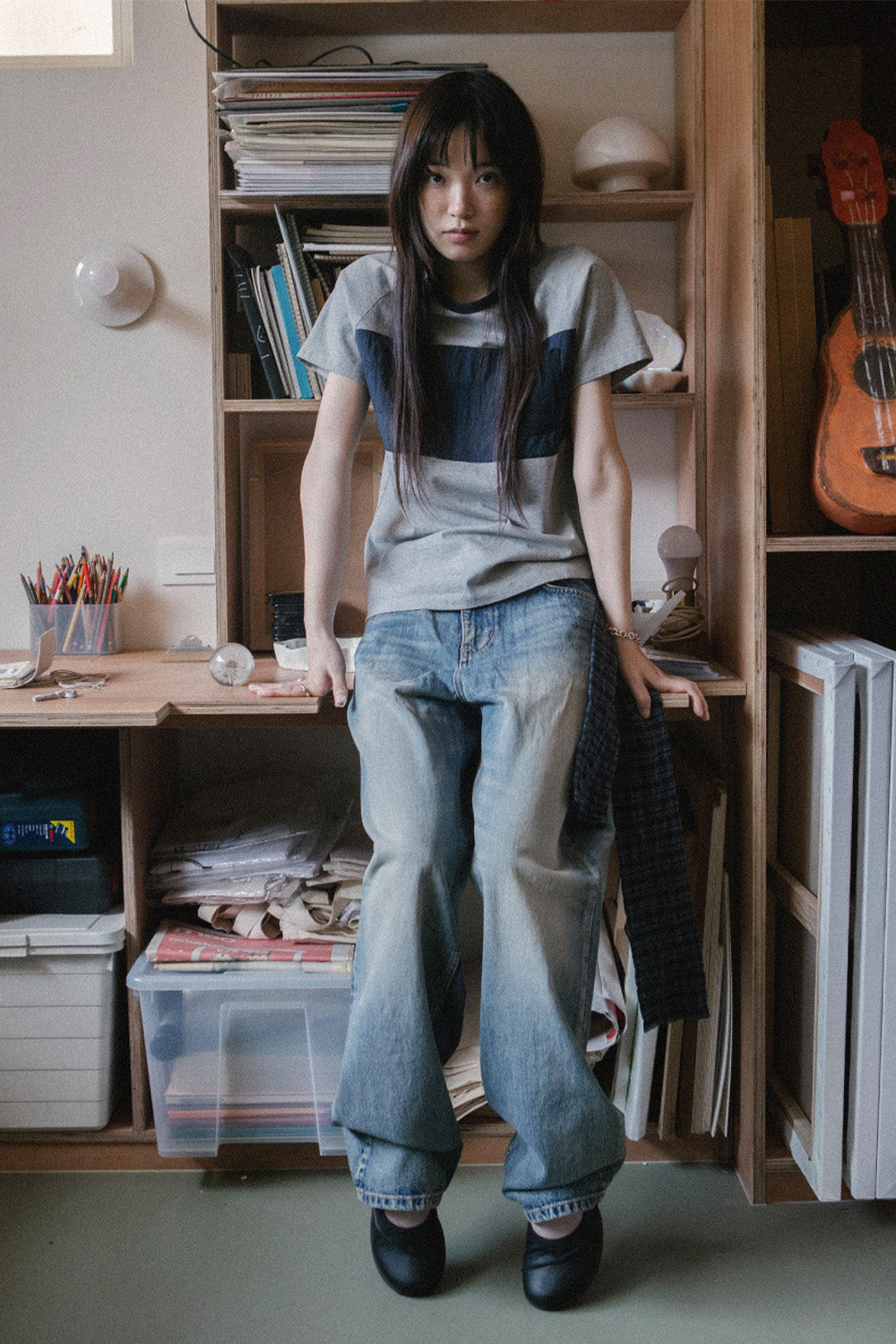 Hatchingroom - Patchwork Ringer Tee (M.Grey) product image 8 | TRAB K-Fashion Australia