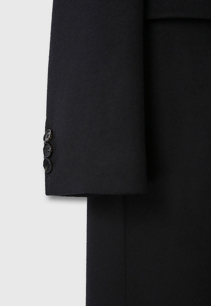 Tonywack - Wool And Cashmere Double-Breasted Coat (Black) product image 14 | TRAB K-Fashion Australia