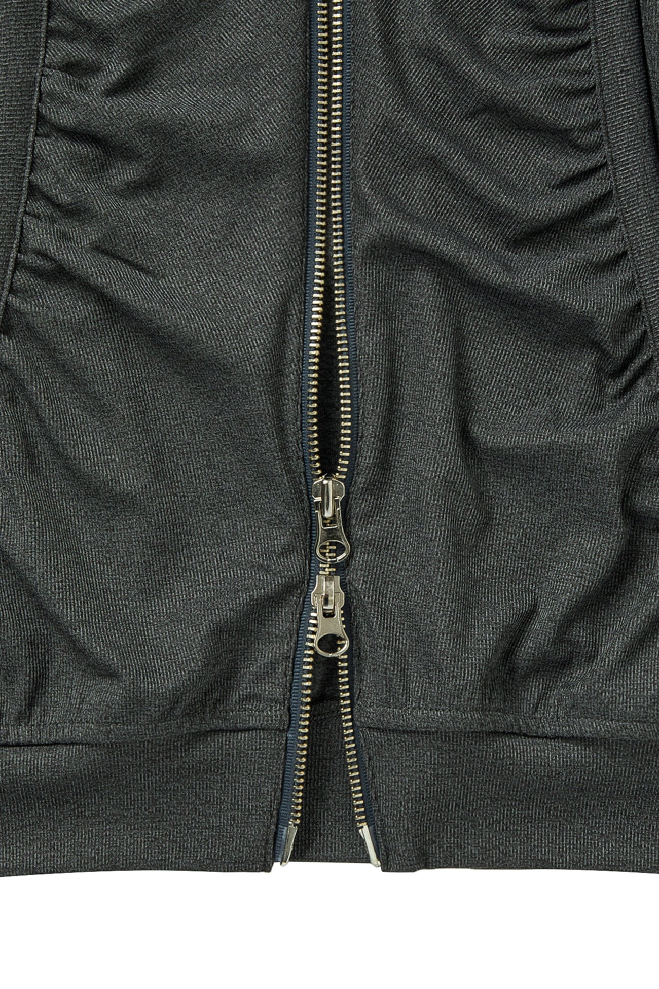 Deinet - Shirring Hood Zip Up (Dark Grey) product image 5 | TRAB K-Fashion Australia