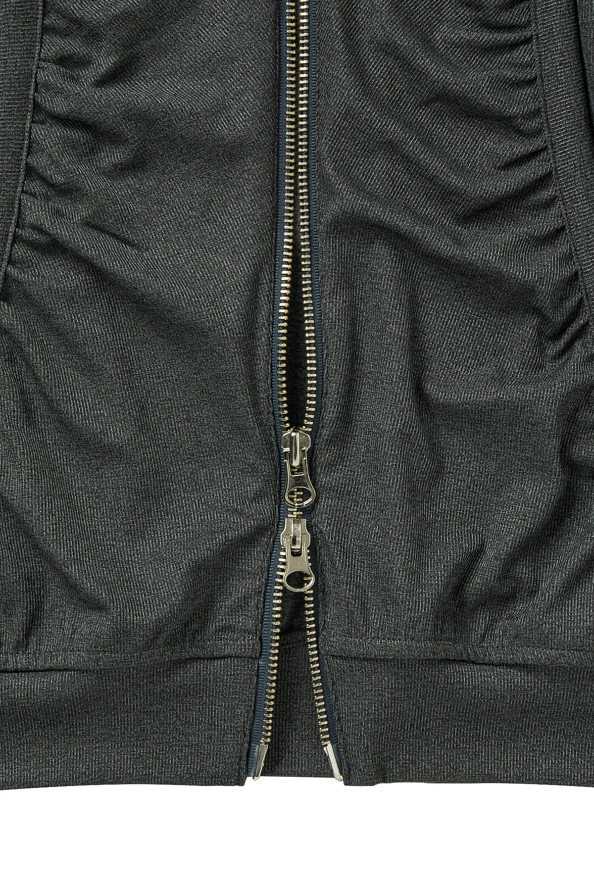 Deinet - Shirring Hood Zip Up (Dark Grey) product image 5 | TRAB K-Fashion Australia
