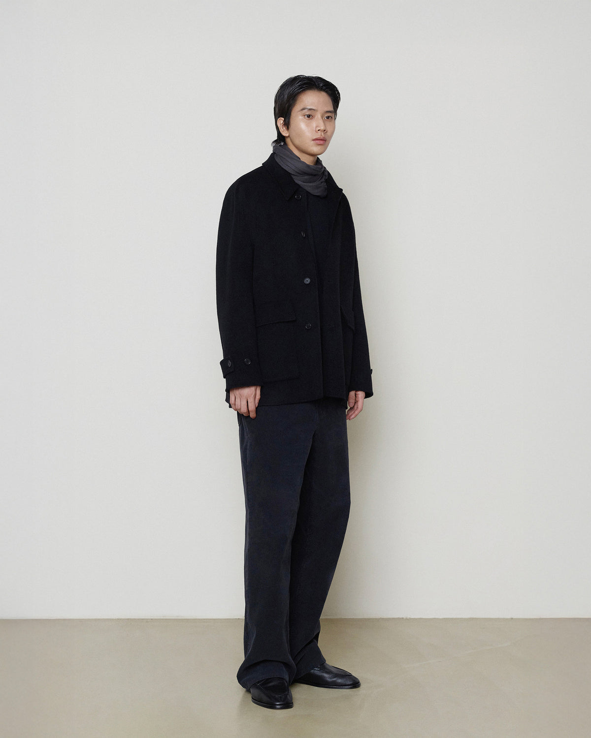 Brownyard - Handmade Half Coat (Black) product image 2 | TRAB K-Fashion Australia