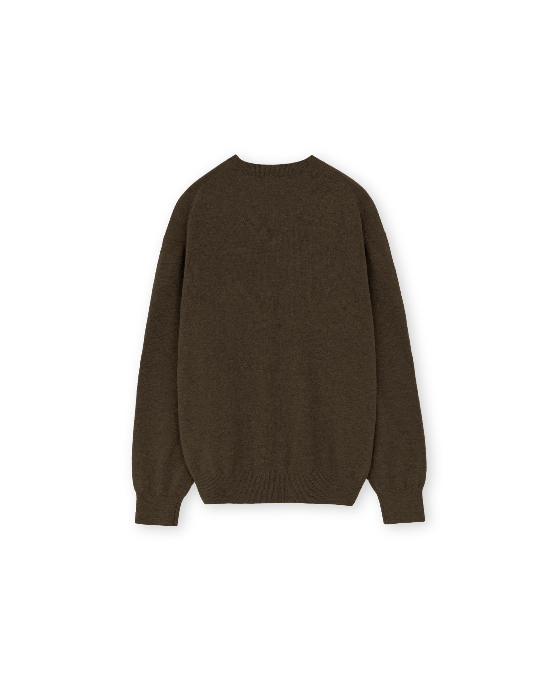 Brownyard - Extra Super Fine V Neck Knit (Brown) product image 2 | TRAB K-Fashion Australia