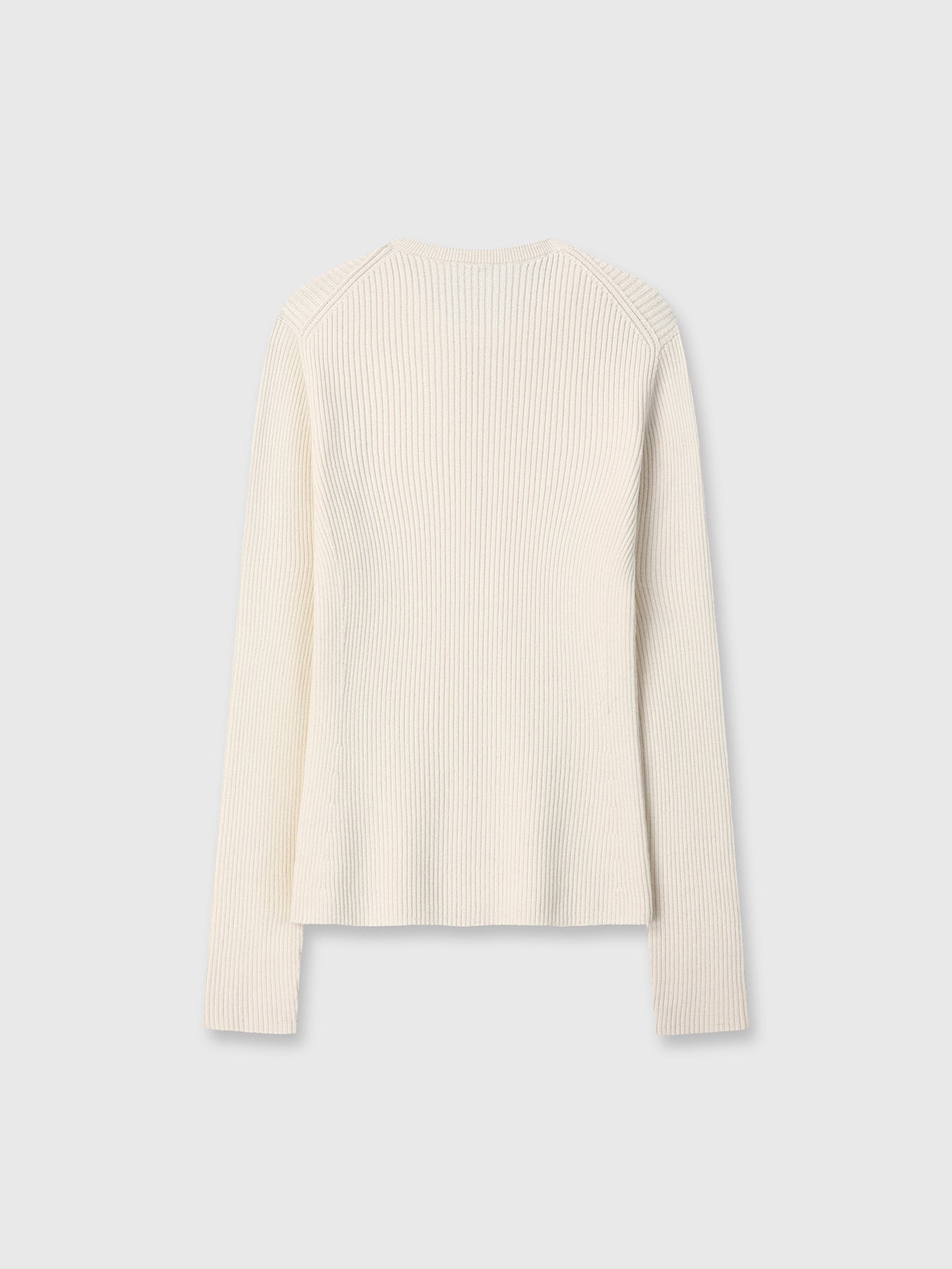 Tonywack - Super Fine Wool Ribbed Sweater (Ivory) product image 8 | TRAB K-Fashion Australia