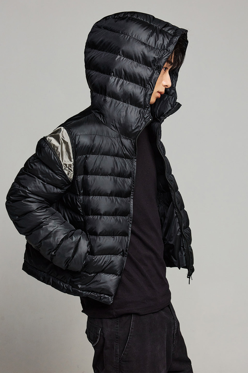 Deinet - Point Wellon Hooded Jacket (Black) product image 11 | TRAB K-Fashion Australia