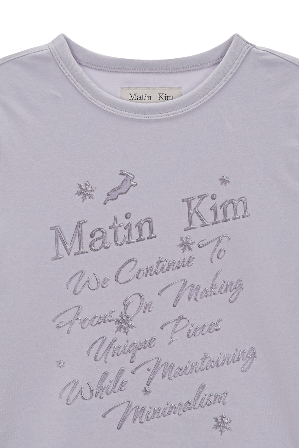 Matin Kim - Glow Printing Crop Top (Lilac) product image 3 | TRAB K-Fashion Australia