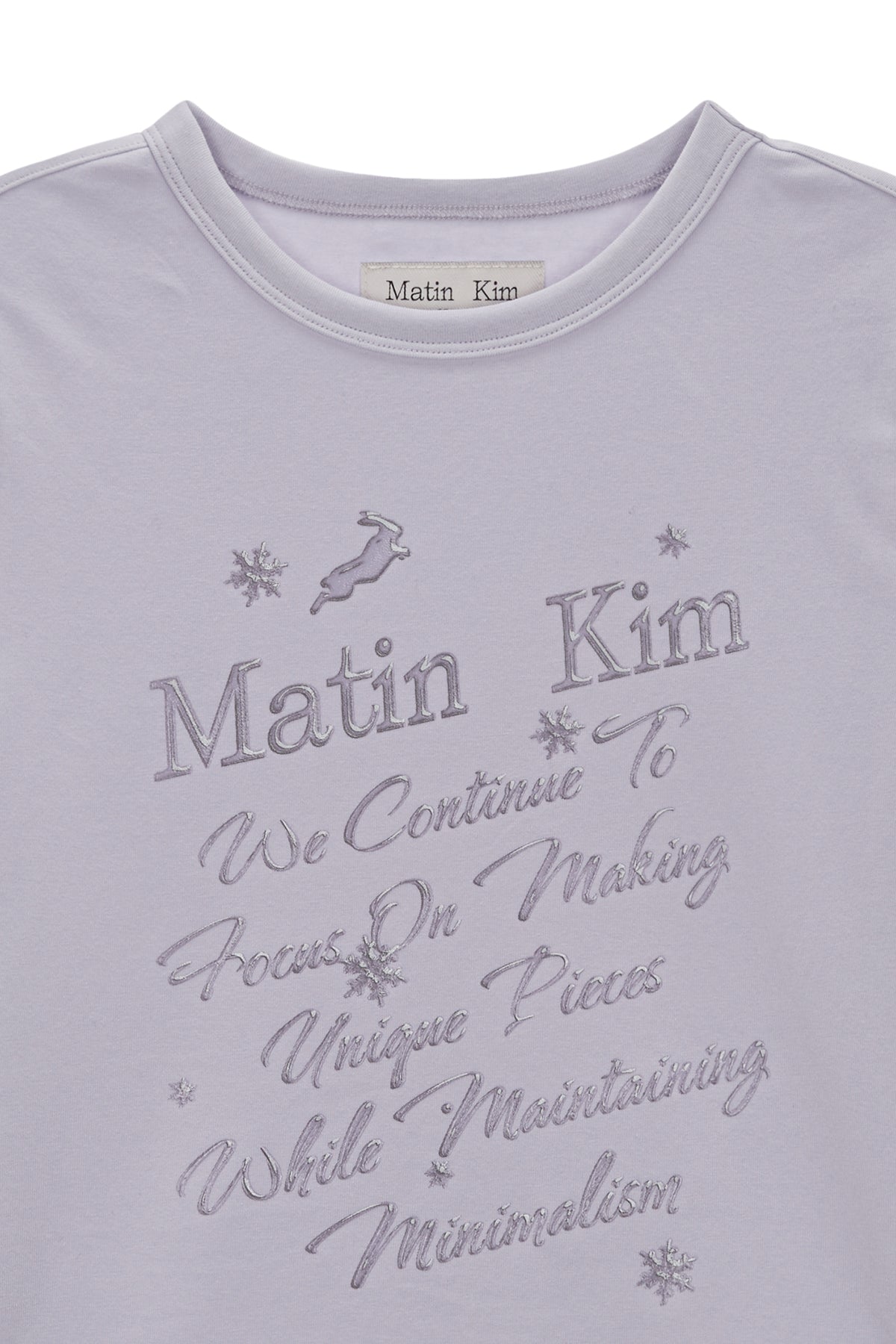 Matin Kim - Glow Printing Crop Top (Lilac) product image 3 | TRAB K-Fashion Australia