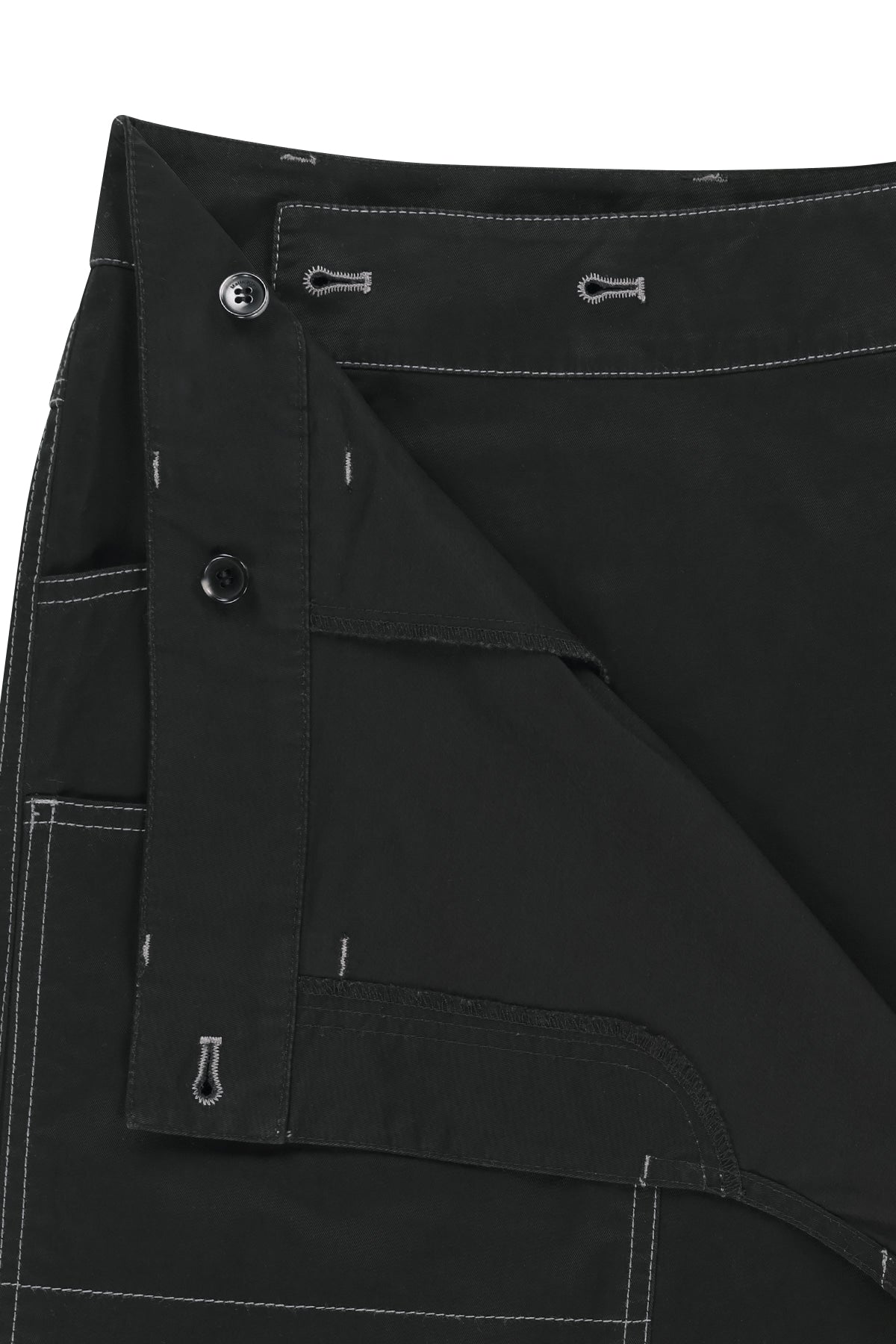 Matin Kim - Big Pocket Long Wrap Skirt (Black) product image 4 | TRAB K-Fashion Australia