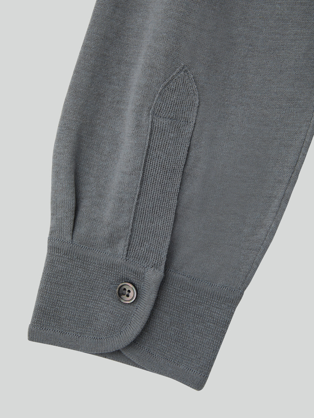 Recto - Silk-Linen Cuffs Detail Knit Top (Cool Grey) product image 7 | TRAB K-Fashion Australia